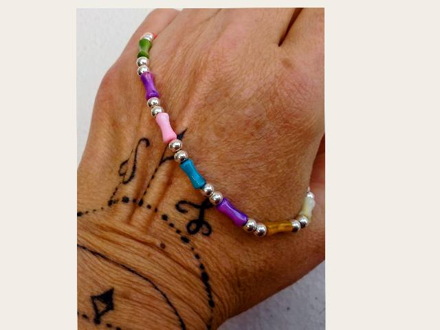 Pulsera acero blanco