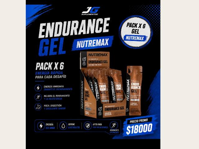 Pack x6 Endurance Gel Nutremax sabor macchiato