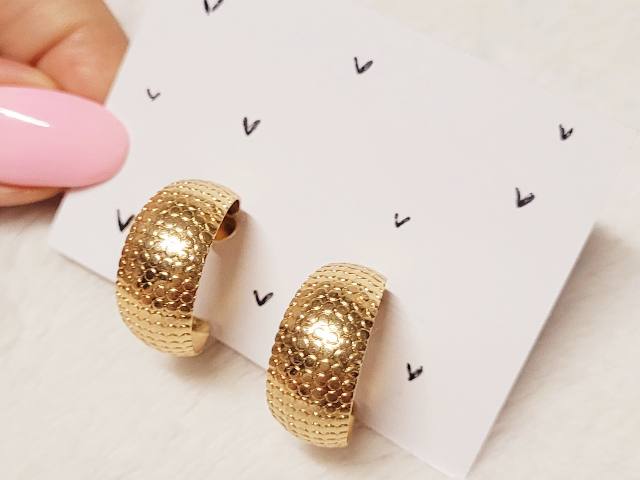 Aritos Argollas con Textura
