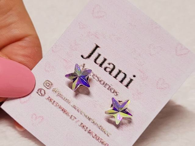 Aros Estrellas Tornasol