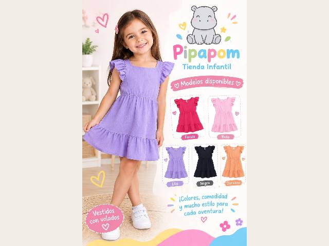 Vestido Hawái con vuelos