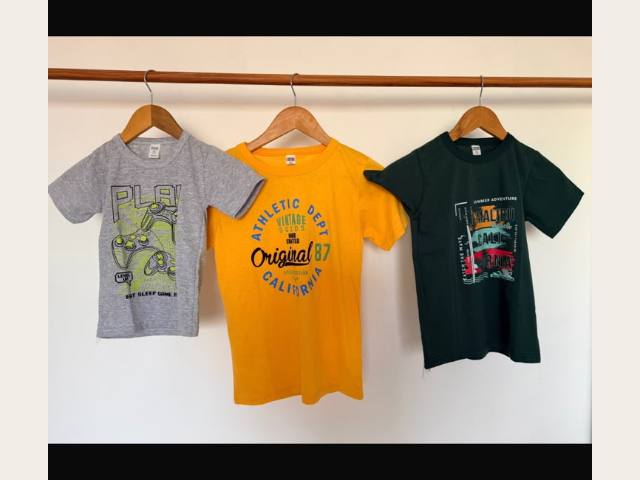 Remera algodón estampada