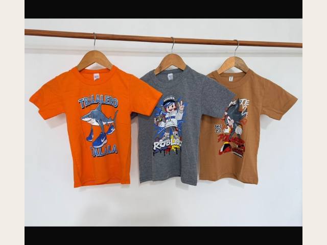 Remeras de algodón con estampa