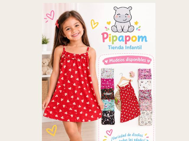 Vestido de modal estampado con vuelos