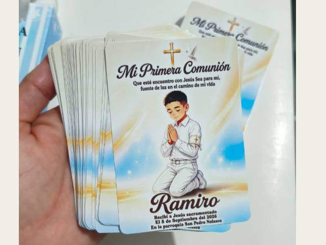 Tarjetas de Comunión Personalizadas