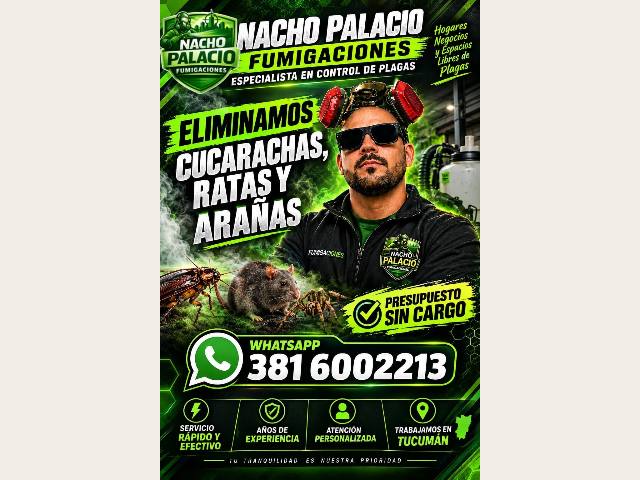 NACHO PALACIO FUMIGACIONES 