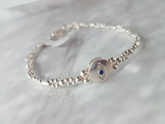 Pulsera ojo turco ( plata 925 )