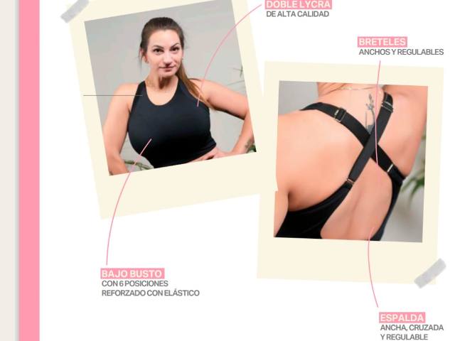 Top deportivo / talles reales para mujeres reales 
