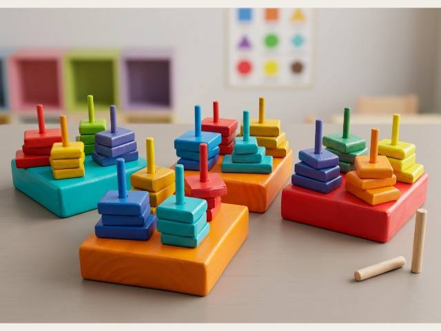 Juguetes didácticos de madera 