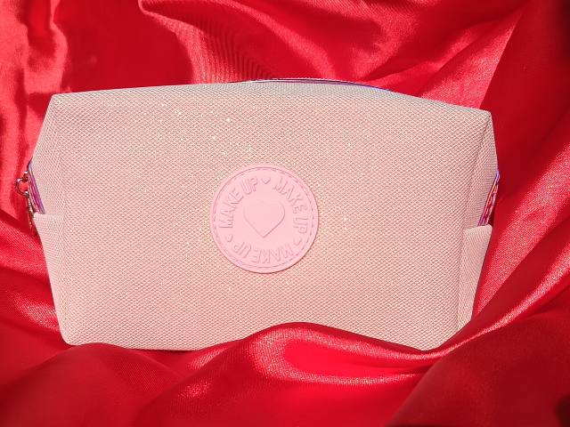 Porta cosméticos rosa bebe