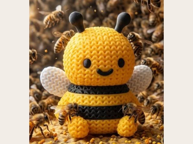 Abeja de punto