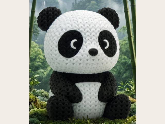 Panda de punto