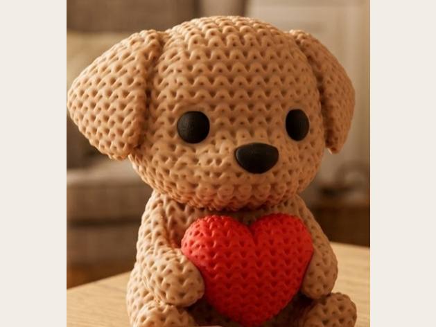 Perro de punto con corazon