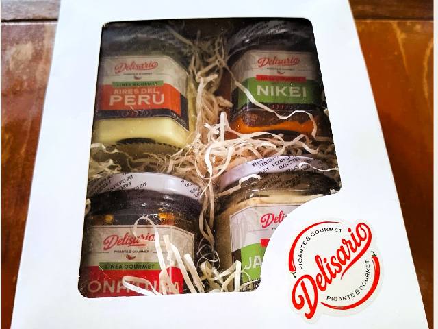 Caja regalo degustacion salsas Delisario