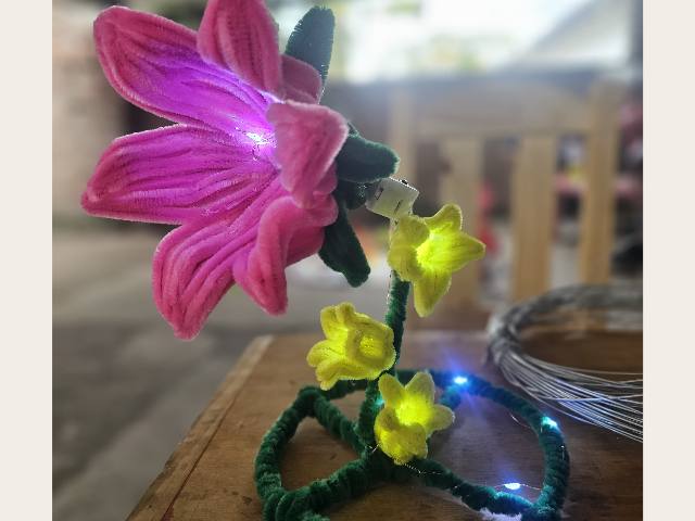 Lampara de flor