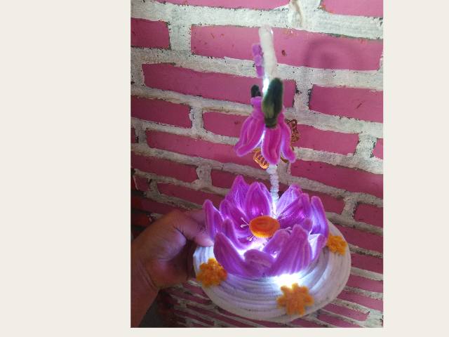 Lampara flor de loto