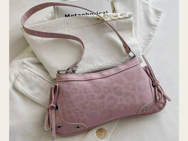 Baguette rosa print