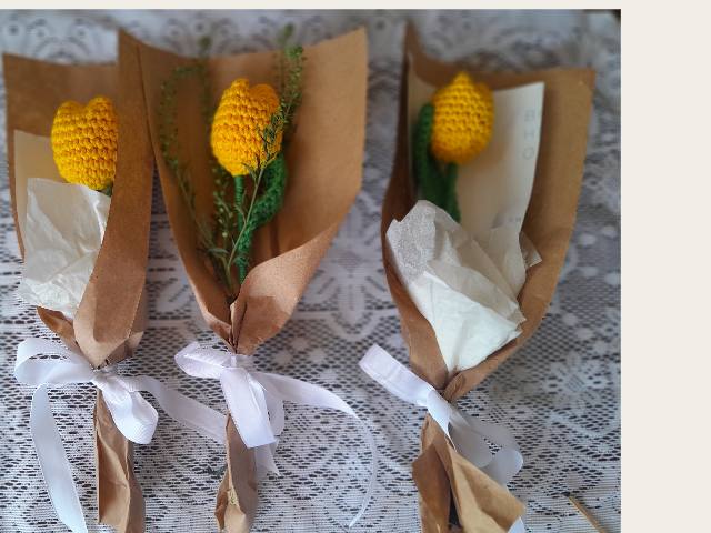 Tulipanes a crochet