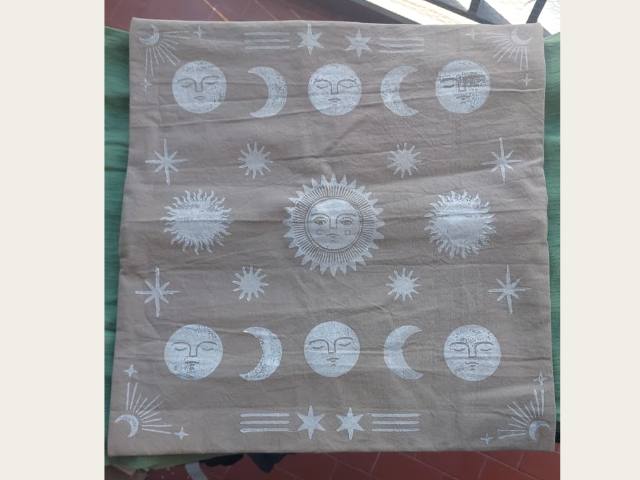 ✨Funda de Almohadon - Astros Beige☀️🌙✨