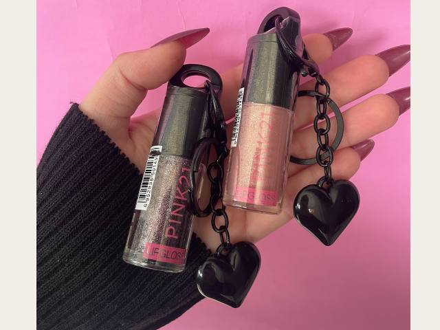Brillo labial con llavero Pink 21 