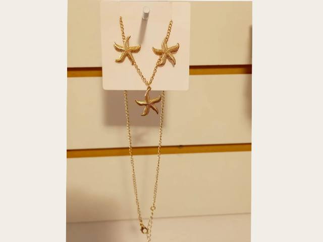 Conjunto Collar y Aros Estrellas de Mar
