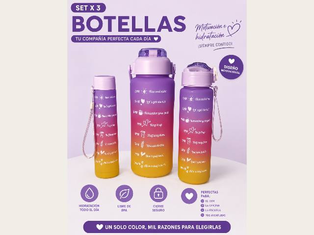 Set de botellas