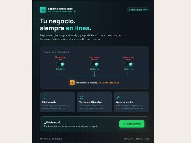 Puesto Soporte Informático - Soluciones Inteligentes