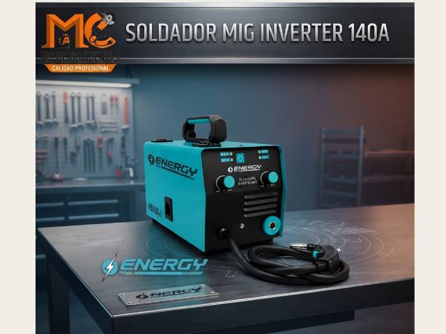 Soldador mig inverter 140amp