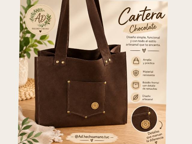 Cartera chocolate